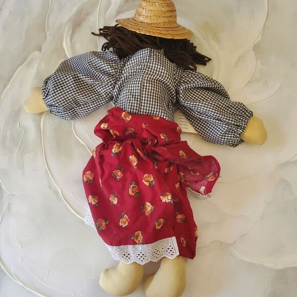 Riches To Rags 20" Hand Made Rag Doll With Tag "Kimmy" Folk Art American Design - Picture 2 of 14